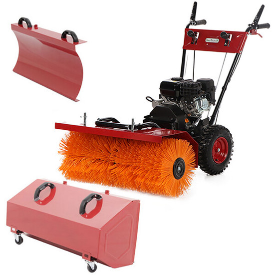 GeoTech - SS 680 WEL EVO - Kehrmaschinen - 80 cm Arbeitsbreite, Elektrostart, 5,5 PS