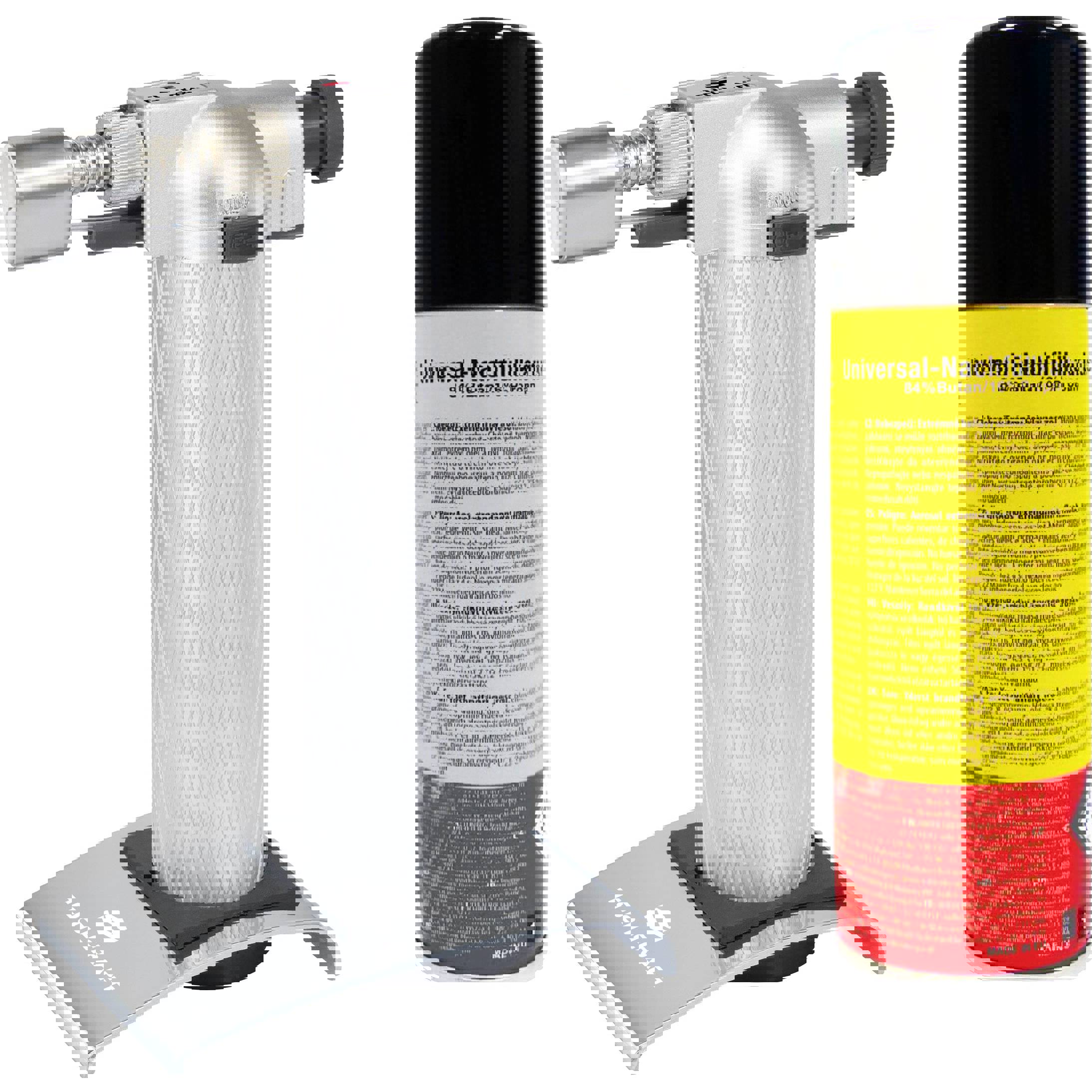 TOOLCRAFT - 2183258 Kompakter Gasbrenner (1300°C, 90 min, inkl. Gasflasche)