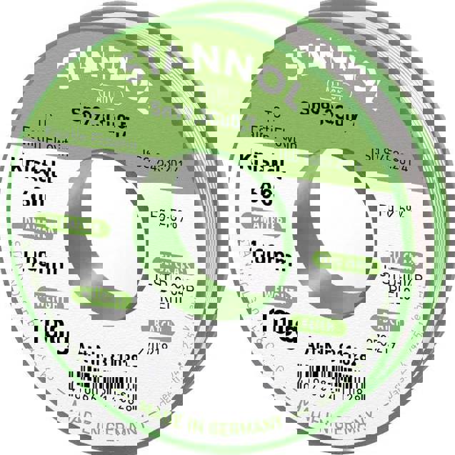 Stannol - Kristall 600 (1mm, 100g) Lötzinn, Sn99,3Cu0,7 REL0