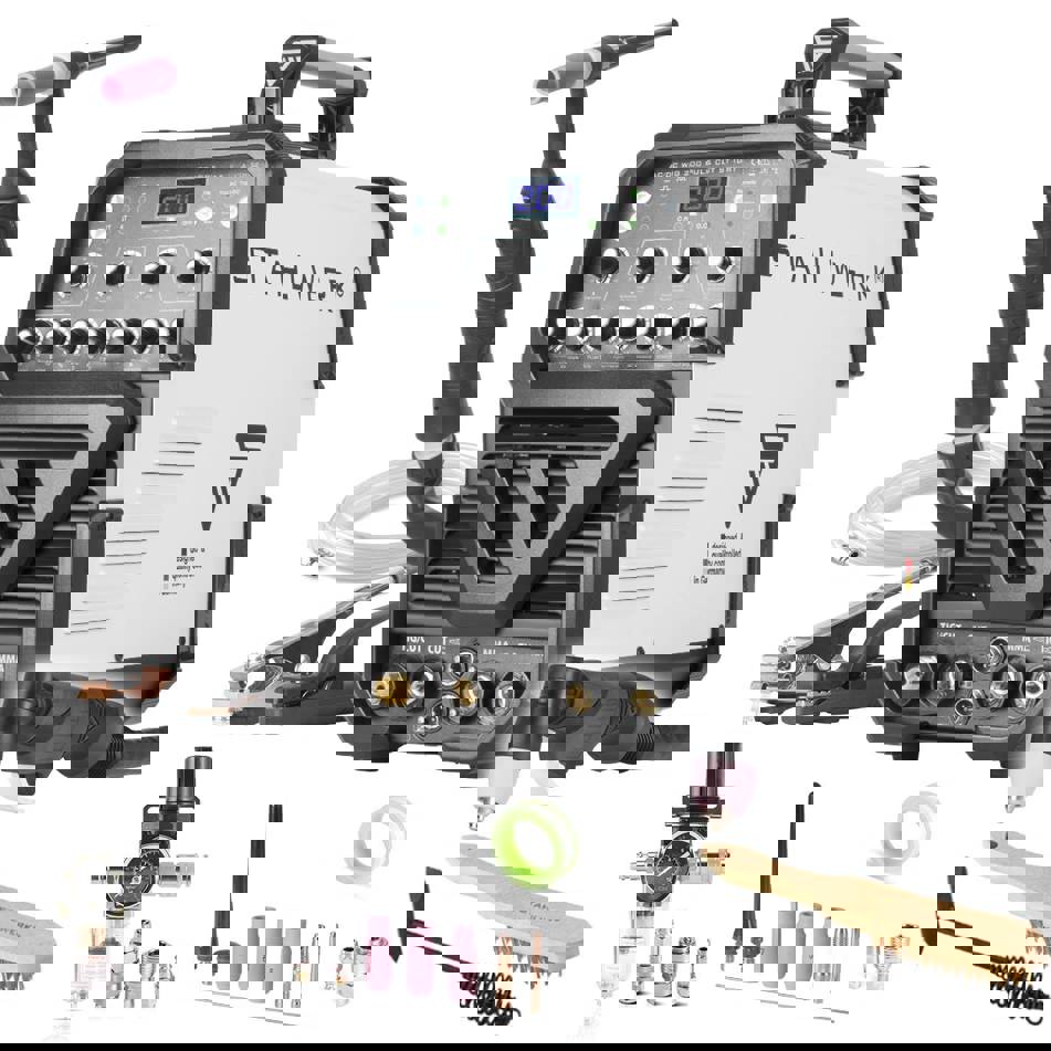 STAHLWERK - AC/DC WIG 200 - Schweißgerät Puls/Plasma mit Elektroden-Ø 1,6-4,0mm & Schweißdraht-Ø 1,0-2,4mm