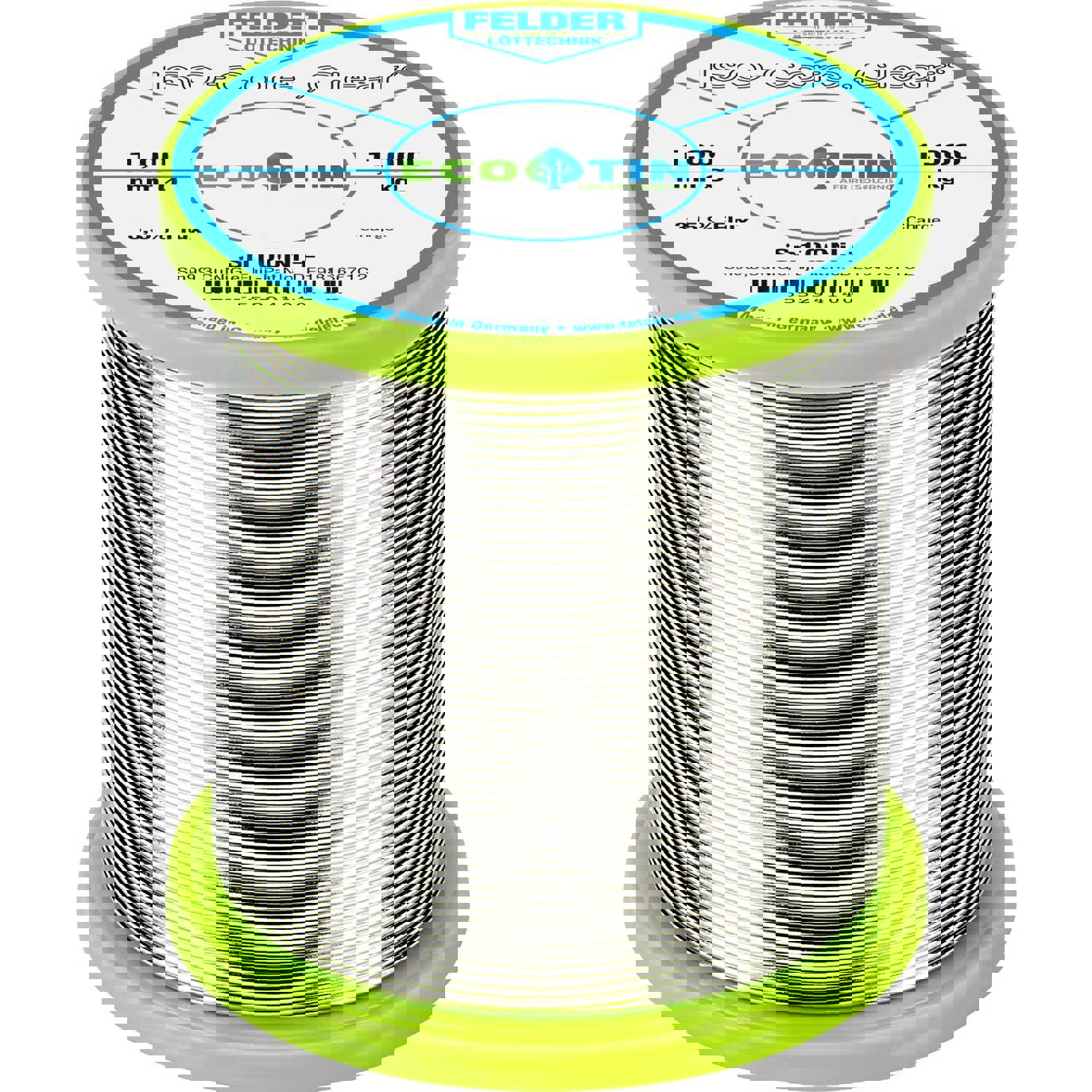 Felder - ISO-Core Sn100Ni+ Lötzinn-Spule (1 mm, 1.000 kg) "Clear"