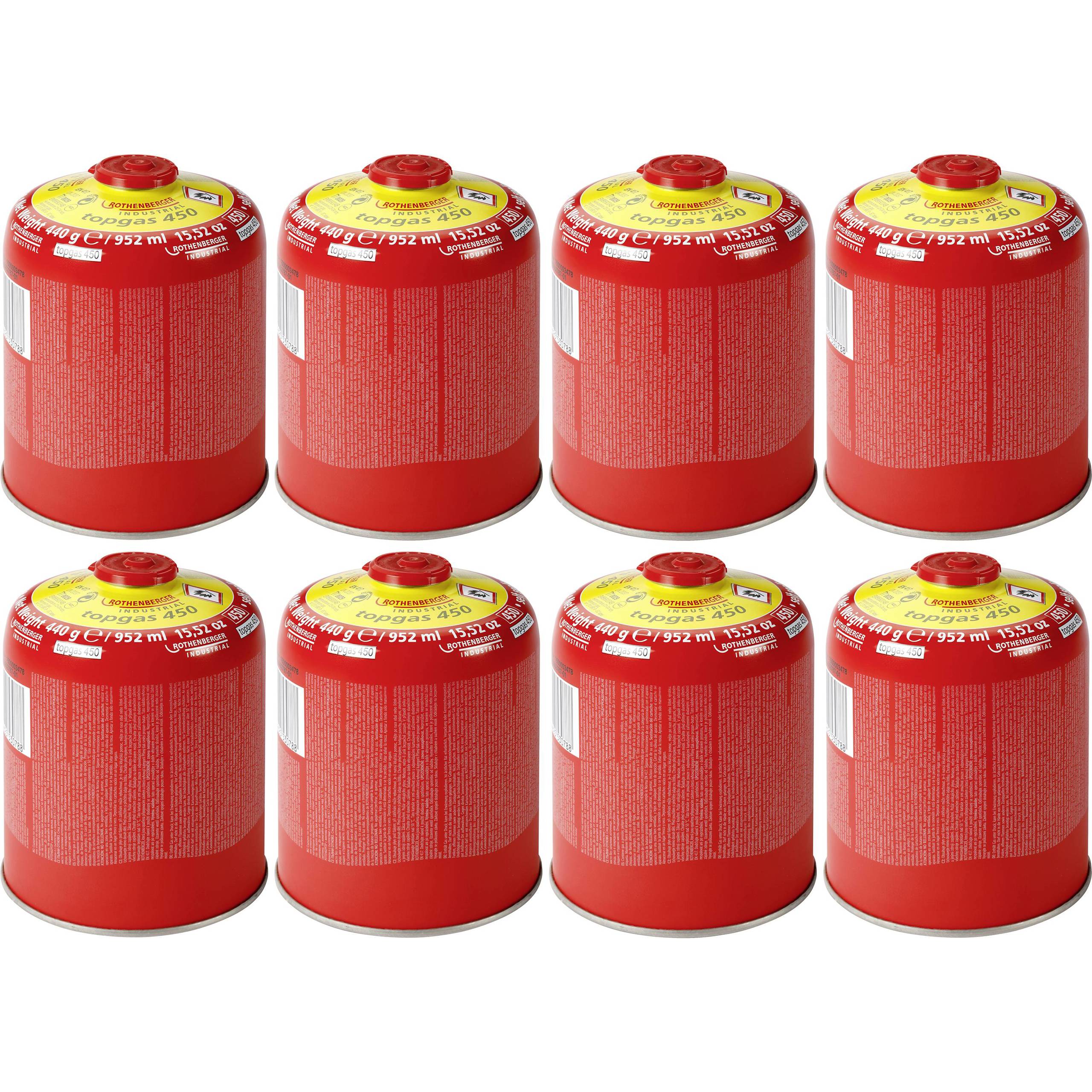 Rothenberger Industrial - 1000003738 - Butan-Propan Gaskartusche (3520g, 8 St.)