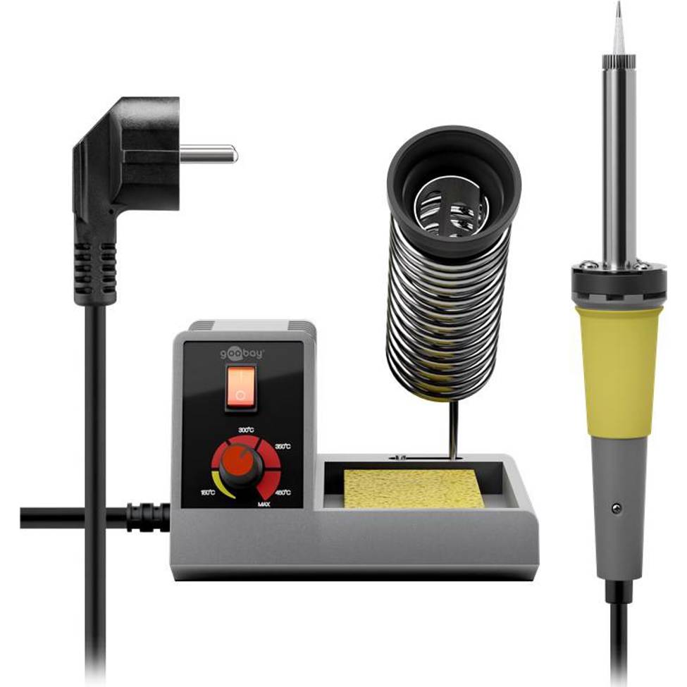 Goobay - 51091 Lötstation Kompakt-Set (48W, 150-450°C, inkl. Lötspitze)