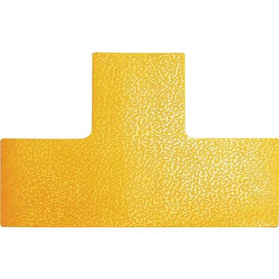 Durable - T - Stellplatzmarkierung selbstklebend, Signalgelb (L x B x H: 150 x 100 x 0.7 mm), 20 Stück