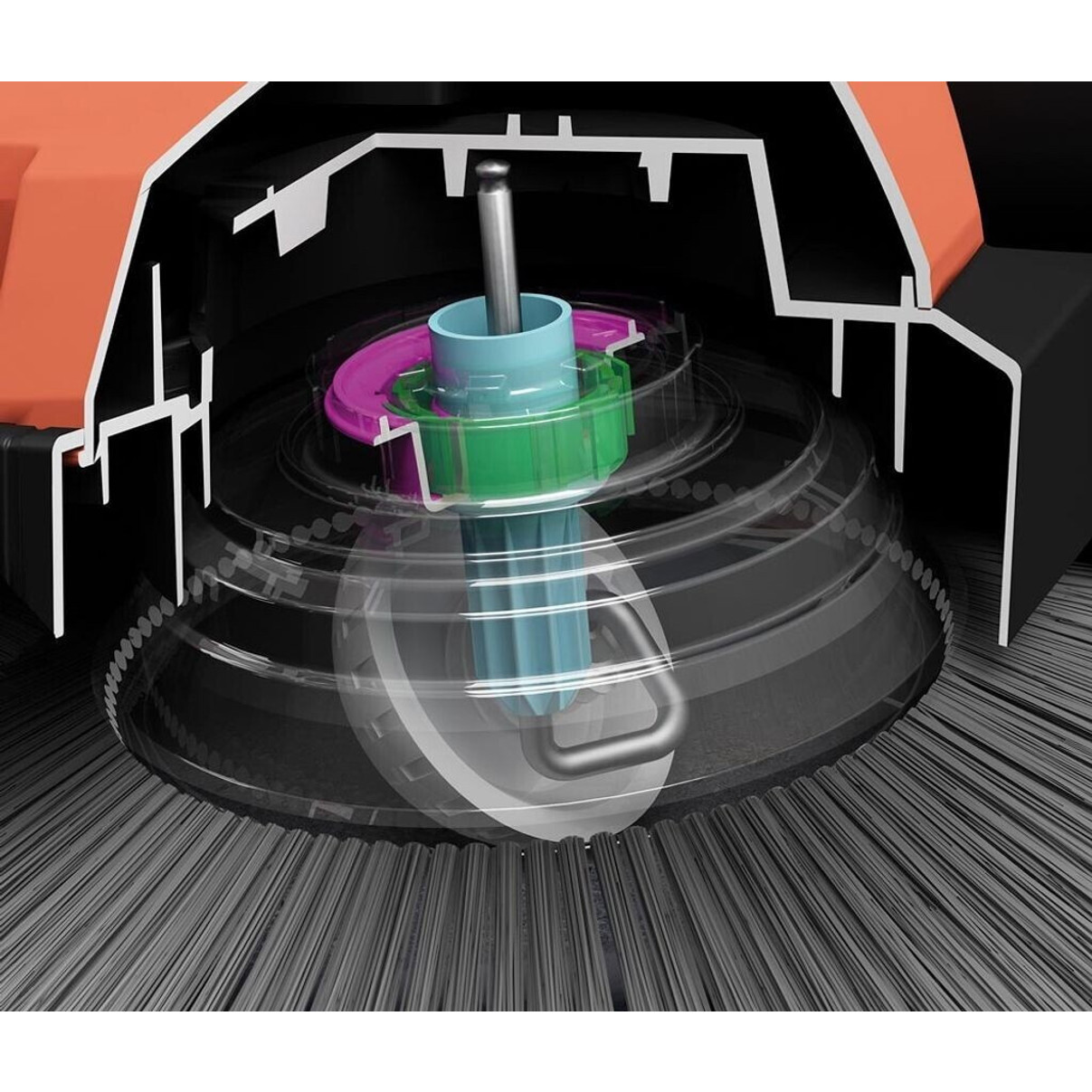 Haaga - 497 Profi - Kehrmaschine - 97 cm Arbeitsbreite, 50 Liter Behältervolumen, 3.600 m²/h Flächenleistung