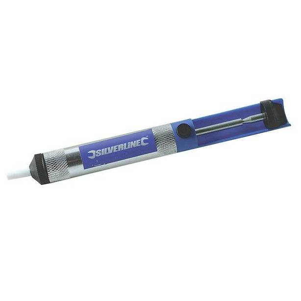 Silverline - 185 mm - Robuste Entlötpumpe Metall Edition