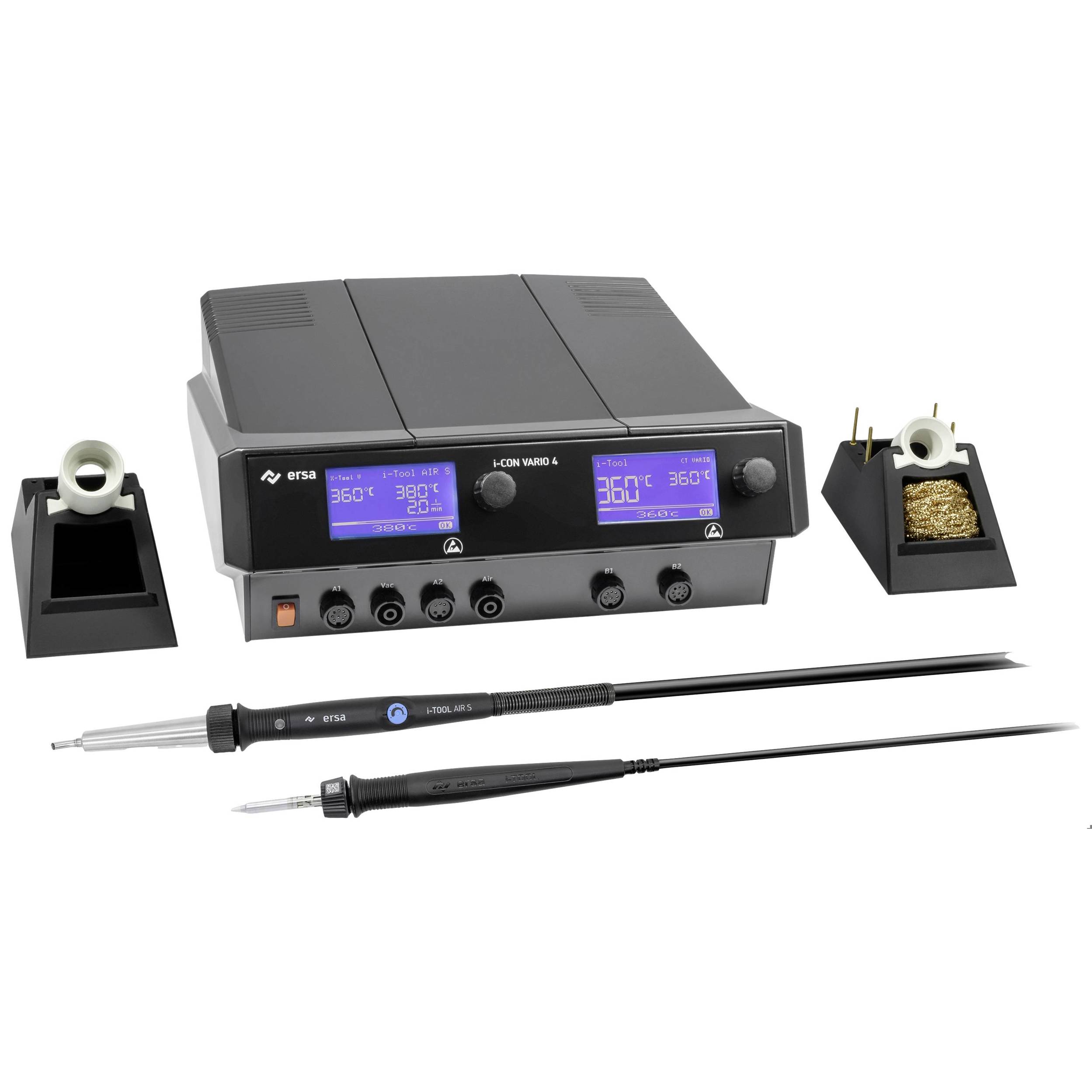 Ersa - 0ICV4005AI Löt-/Entlötstation Professional 500W, 150-450°C (Lötspitze: Dauerlötspitze, Aufheizzeit: 9s)