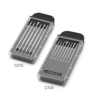 JBC Tools - DC210-A Lötspitzen-Behälter (doppelseitig, L 106 mm x B 45 mm) für C105 und C210 Lötspitzen