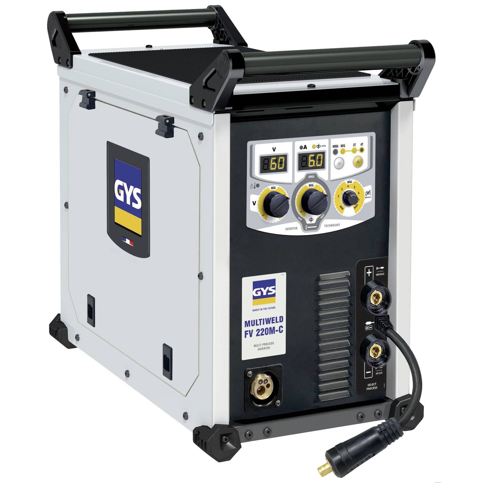 GYS - MULTIWELD 220M-C - Kompakter Schweißinverter 30A-220A (1,6 - 5mm Elektroden-Ø)