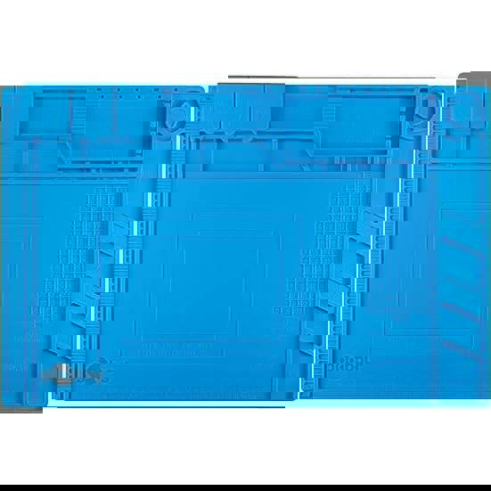 Goobay - 61670 - Magnetische Silikon Ablage (450mm x 6mm x 300mm) - Hitbeständig bis 450°C - Blau