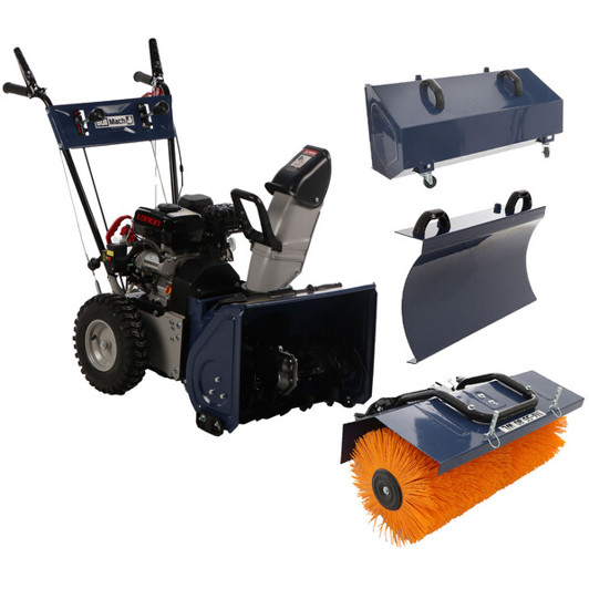 Bullmach - BM-SS 80 WEL - Kehrmaschine - 80 cm Arbeitsbreite, 6 PS Leistung, Elektrostart