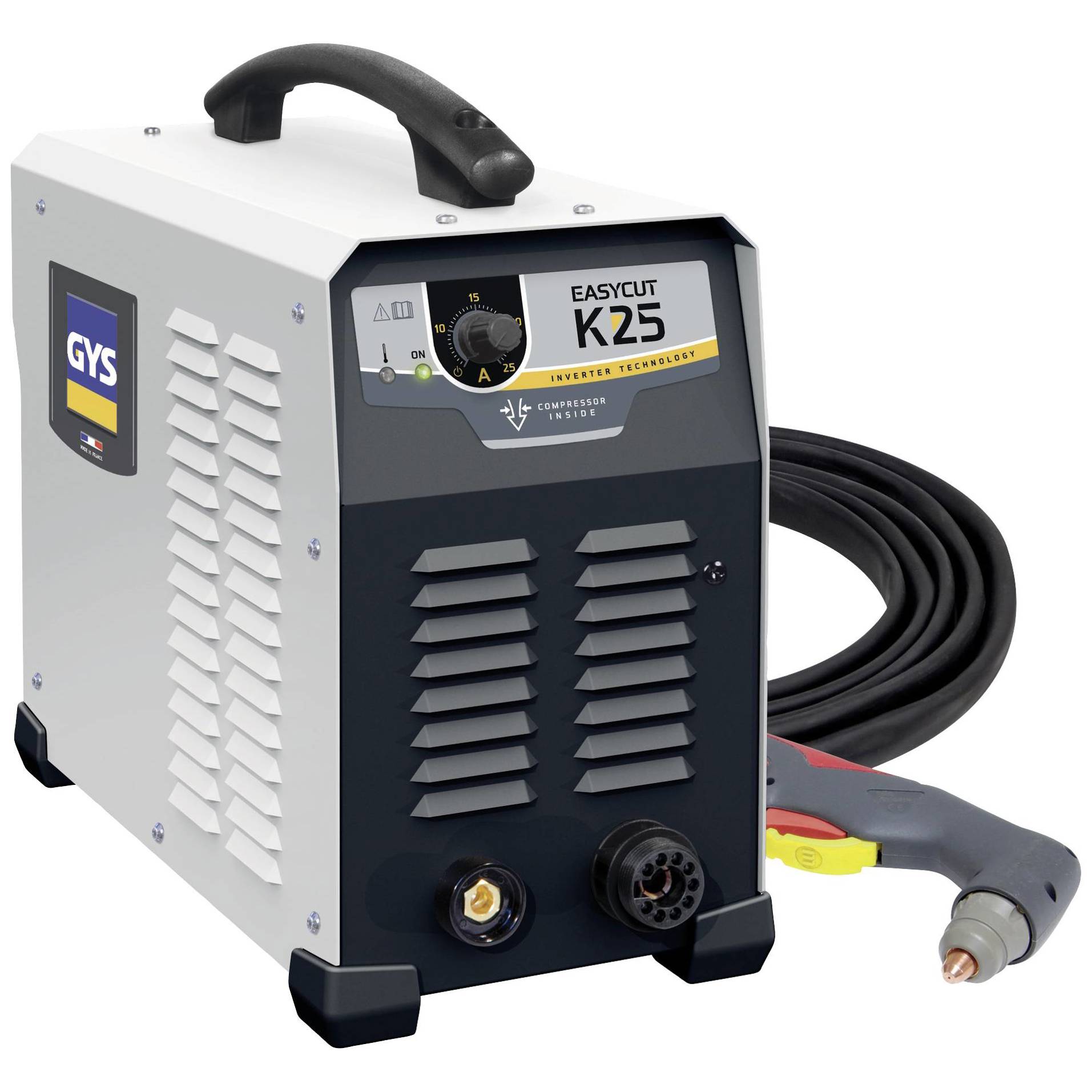 GYS - K25 Plasmaschneider (230V) mit kompaktem Design (410 x 200 x 360 mm)