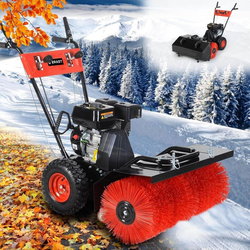 Brast - Kehrmaschine - Benzin-Kehrmaschine - 80 cm Arbeitsbreite, 6,5 PS
