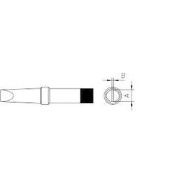 Weller - 4PTC7-1 Lötspitze (Flachform) - 3.2 mm für Weller® Lötkolben TCP-S