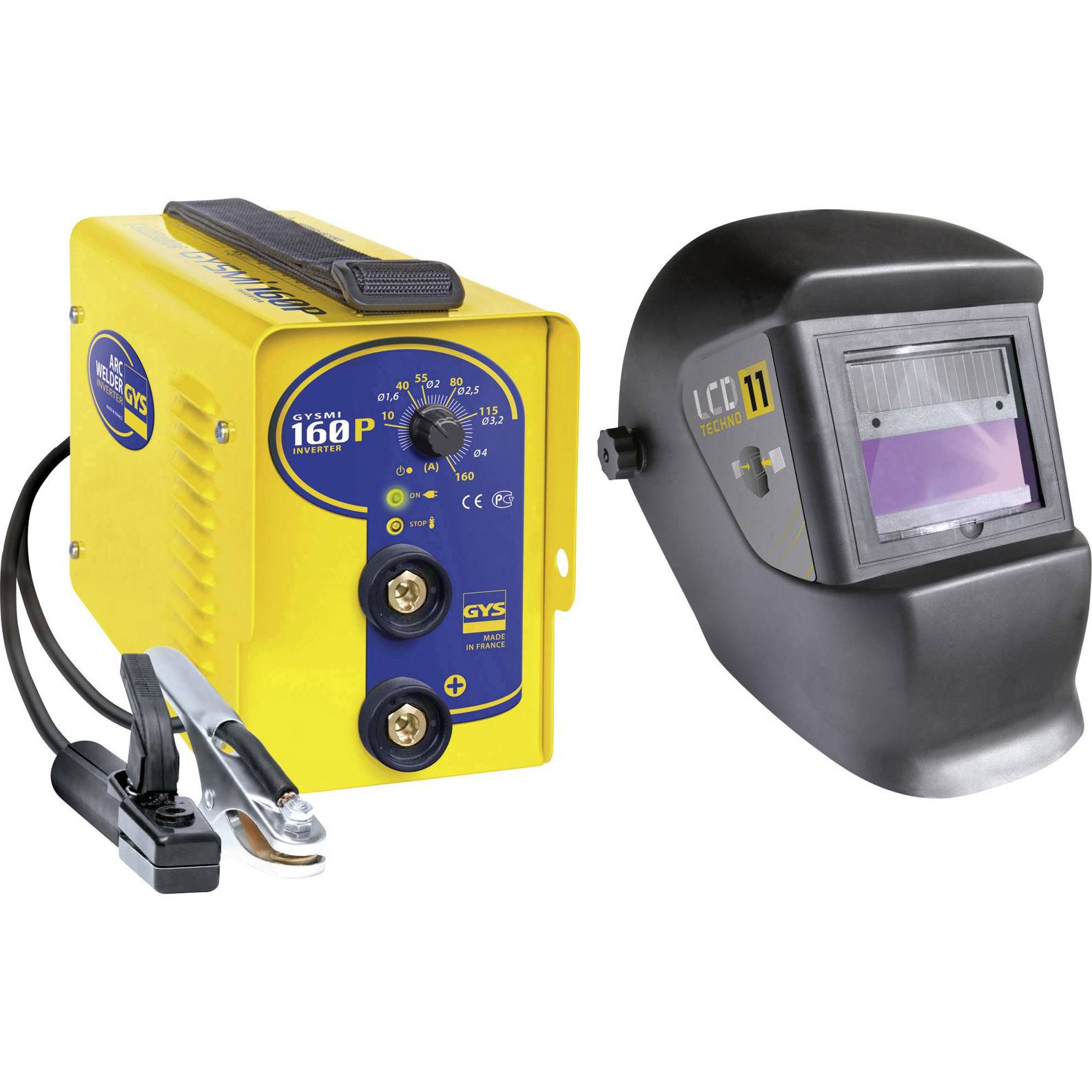 GYS - 160P Schweißinverter, kompakt und leistungsstark (10 - 160 A, inkl. Zubehör)