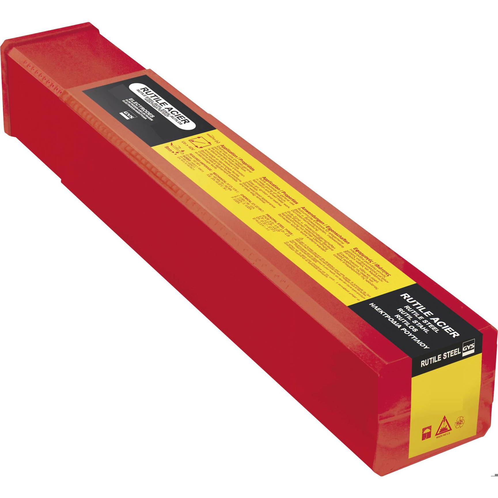 GYS - E6013 - Rutil Schweißelektroden (Ø 2,5 mm x L 350 mm), 60 - 100 A, 252 St.