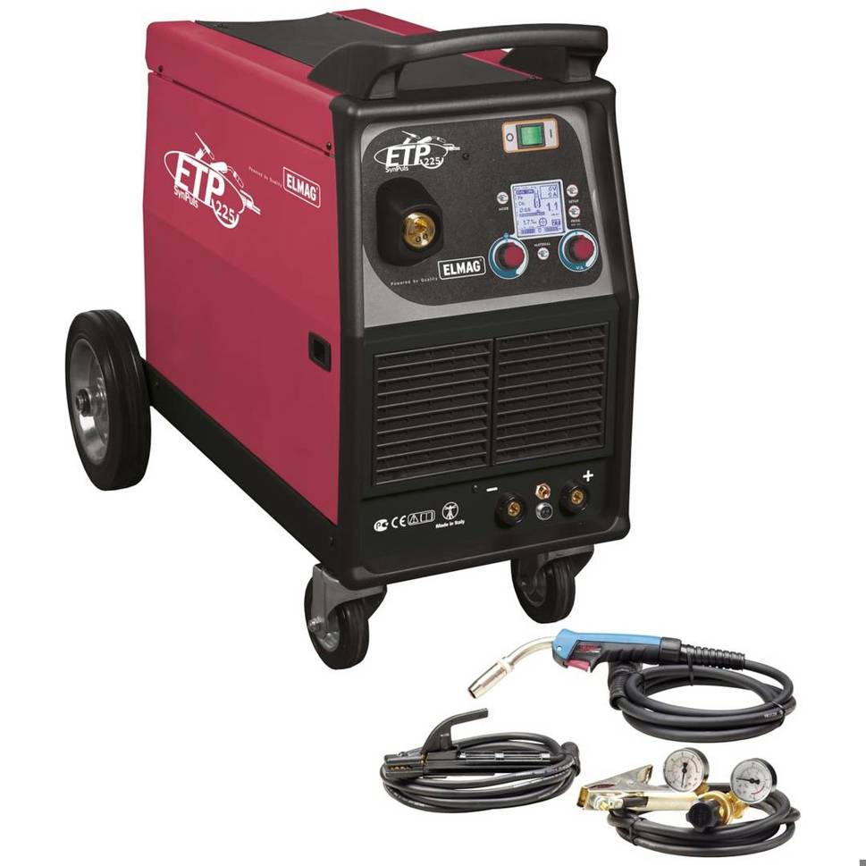 ELMAG - ETP 225 SynPuls, Multifunktions-Schweißinverter (fahrbar, ALU-SET, AlSi5)