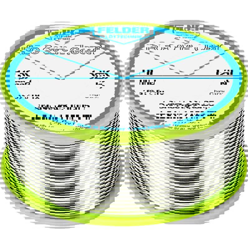 Felder - ISO-Core SAC305 - Premium Lötzinn Spule (Sn96,5Ag3Cu0,5, 1mm, 0.250kg)