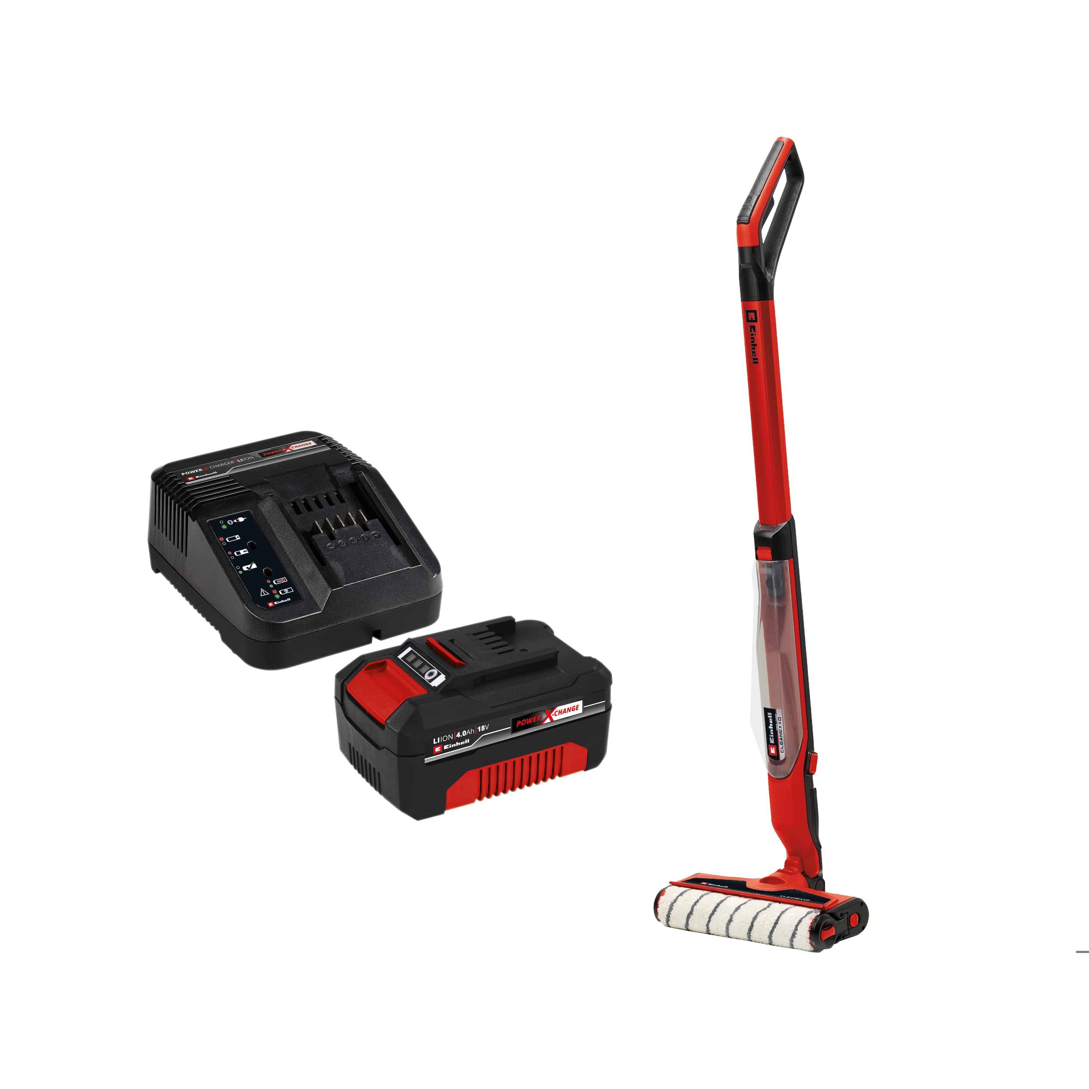 EINHELL Akku-Hartbodenreiniger CLEANEXXO Kit (1x 4,0 Ah)