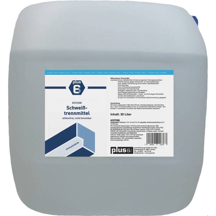 plus6 - K66 8272208 - Neutraler Schweißtrennmittel (Kanister, 30 l, GHS07: Achtung, P 280: Schutz empfohlen)