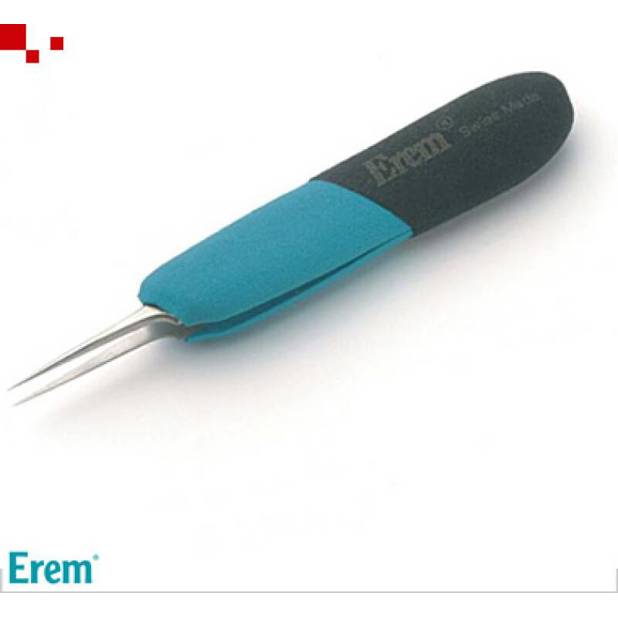 Erem - E5SA (Präzisionspinzette, ergonomischer Griff, 120mm, sehr feine Spitzen)